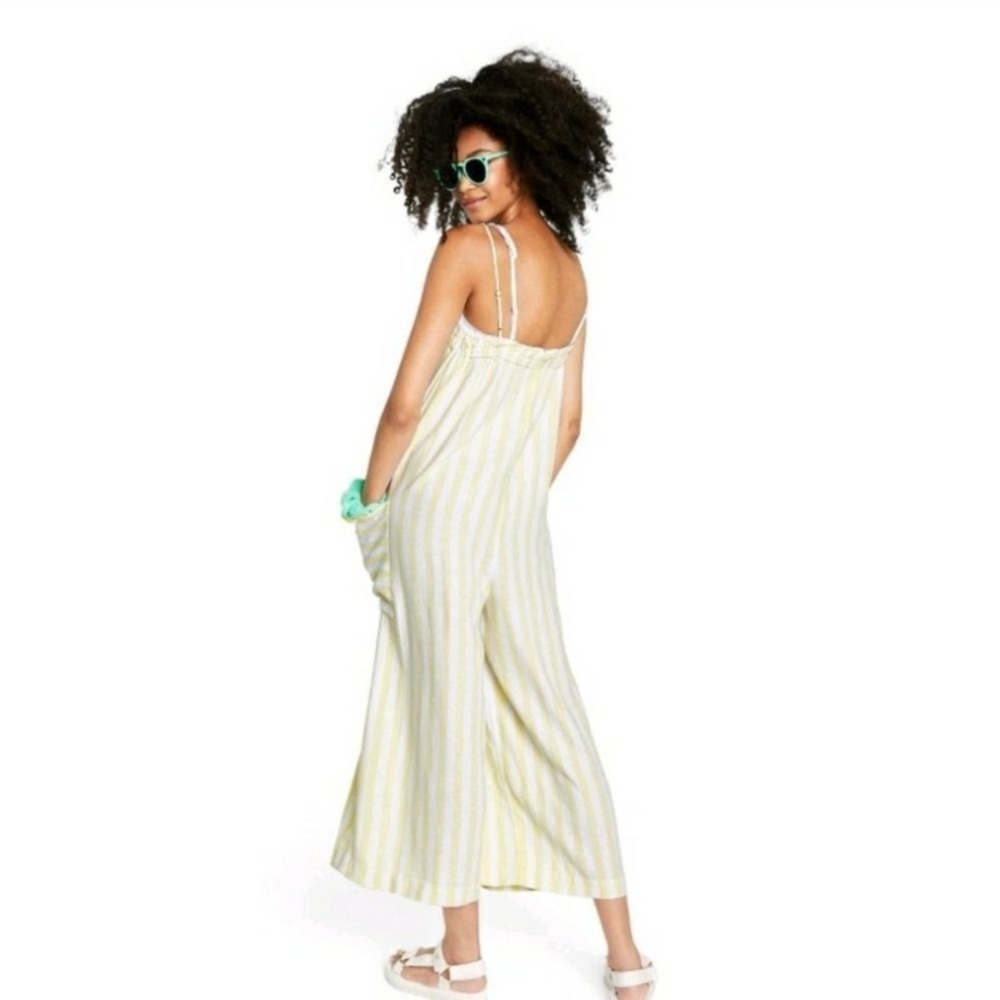 Stoney Clover Lane x Target Stripe Yellow Jumpsuit Size XS - Picture 2 of 11